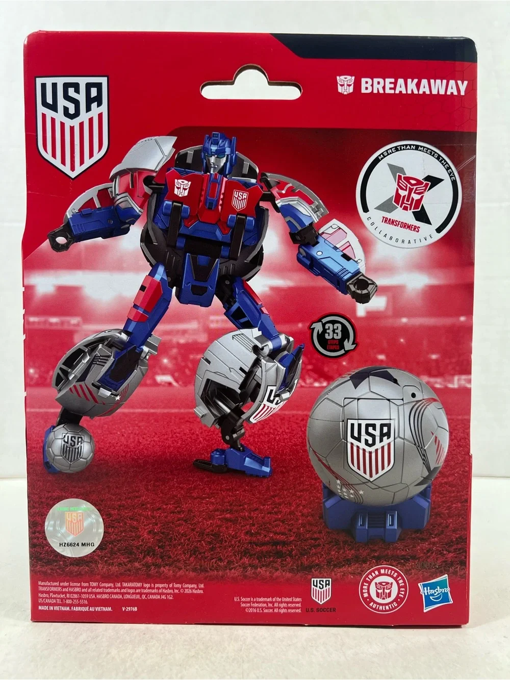 Transformers Hasbro USA Soccer 2 In 1 Breakaway!